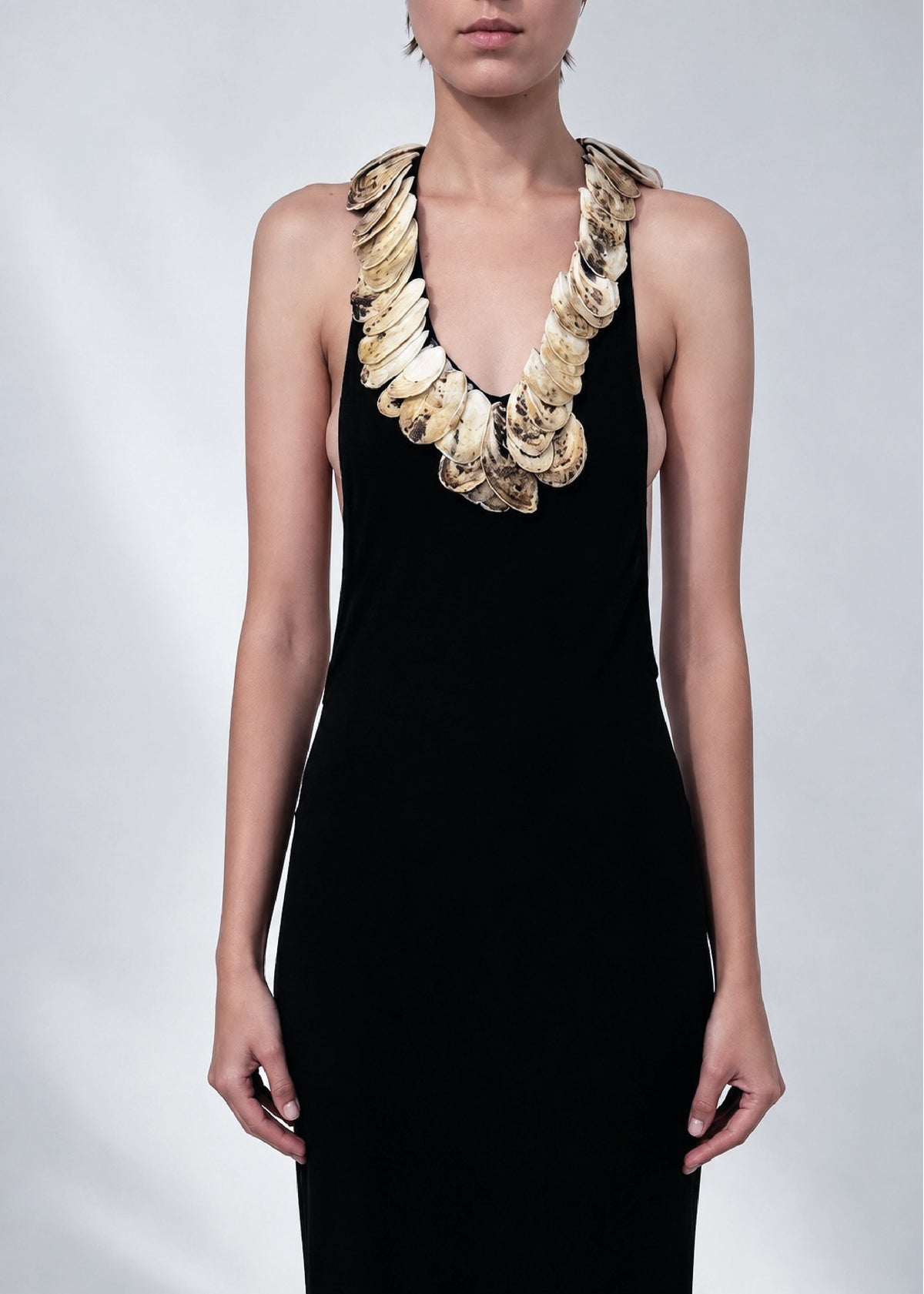 JERSEY OYSTER DRESS