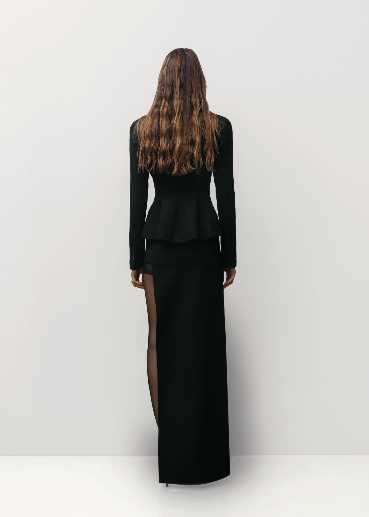WOOL SUIT SKIRT
